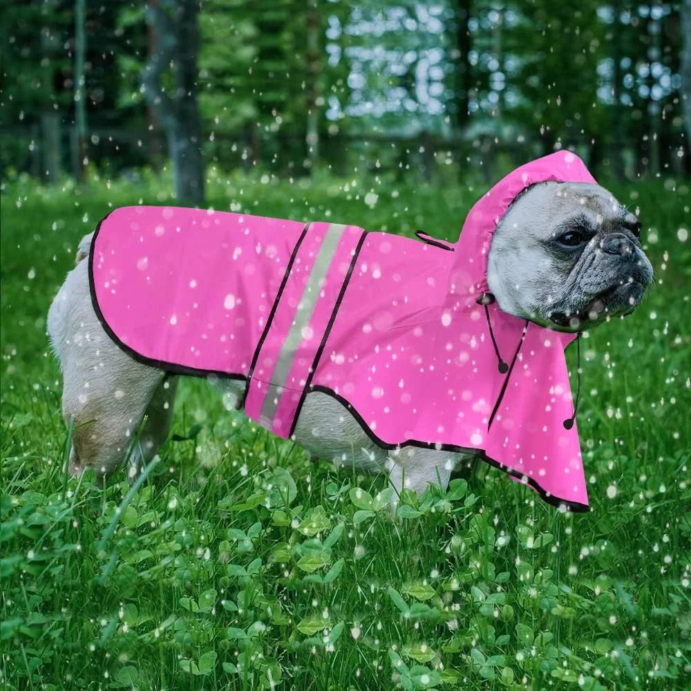 Adjustable Reflective Lightweight Waterproof Dog Raincoat
