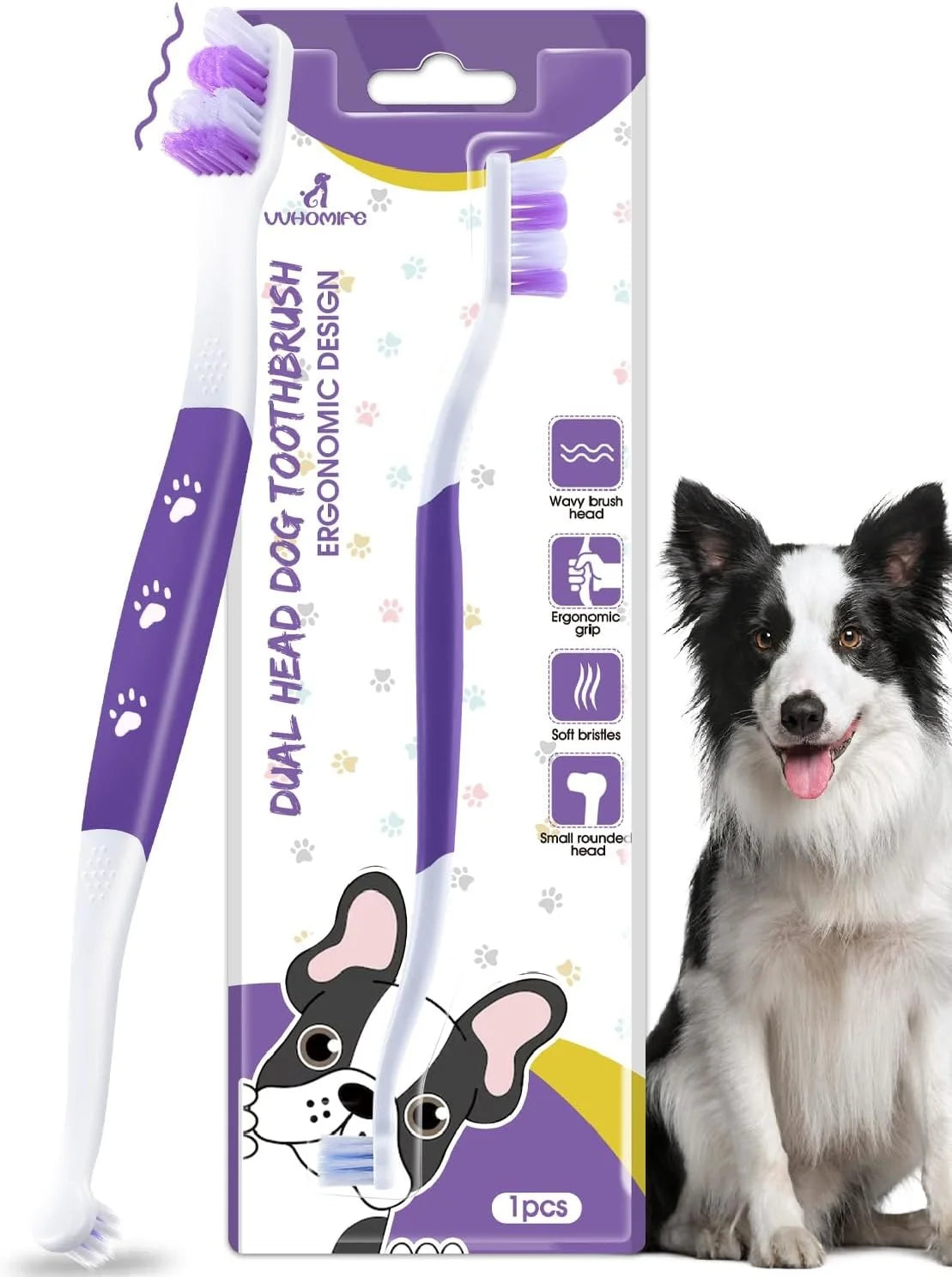 Dual Head Dog Toothbrush