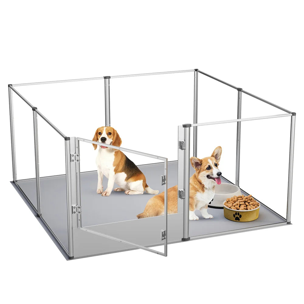 Extra Large Acrylic Whelping Box with Waterproof Fertility Pad