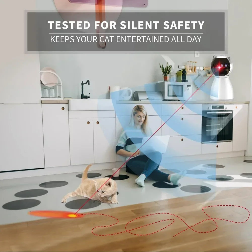 Indoor Automatic Rechargeable Motion Activated Cat Laser Toy