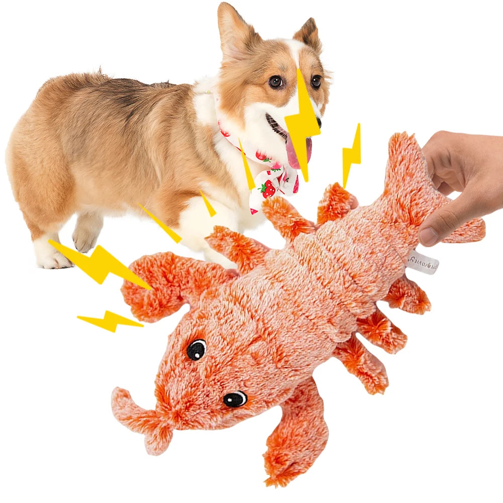 Interactive Wiggly Lobster Pet Toy for Teething