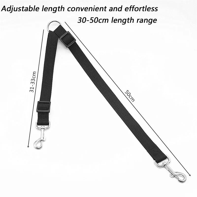 Adjustable Double Coupler Dog Leash