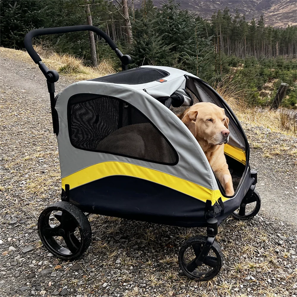 Foldable Dog Stroller for Small Medium Large Dogs
