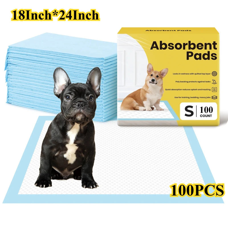 Dog Pee Pads with Leak-Proof Quick-Dry Design
