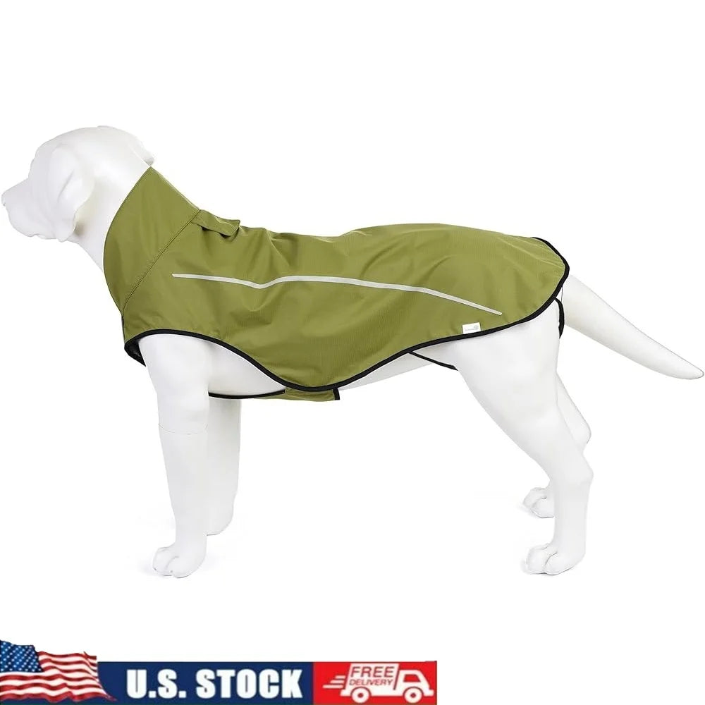 Reflective Adjustable Waterproof Dog Raincoat