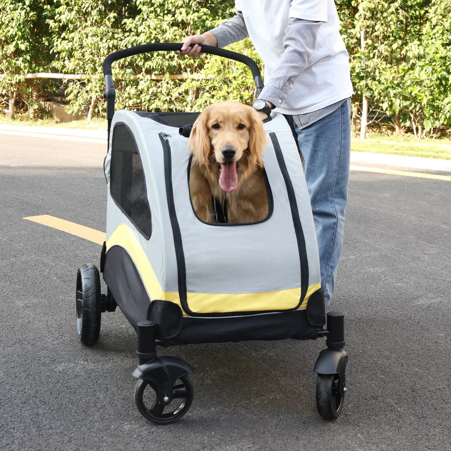 Portable Foldable Breathable Dog Stroller