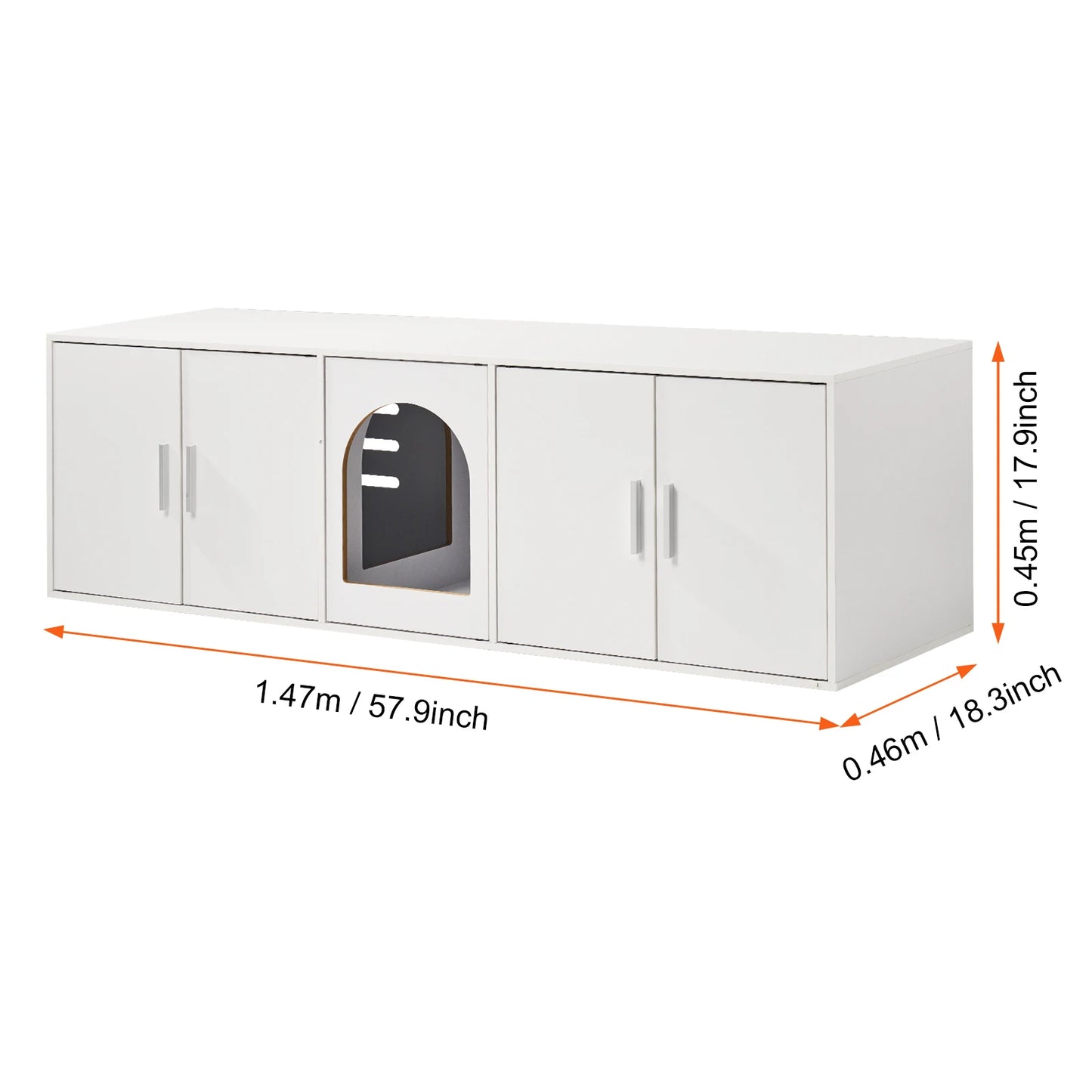 Wooden Cabinet Litter Box