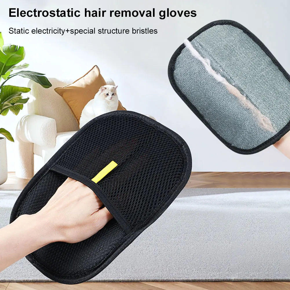 De-shedding pet hair remover glove for Long/Short/Curly Hair