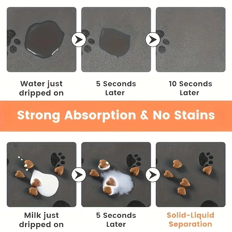Absorbent Waterproof Pet Feeding Mat