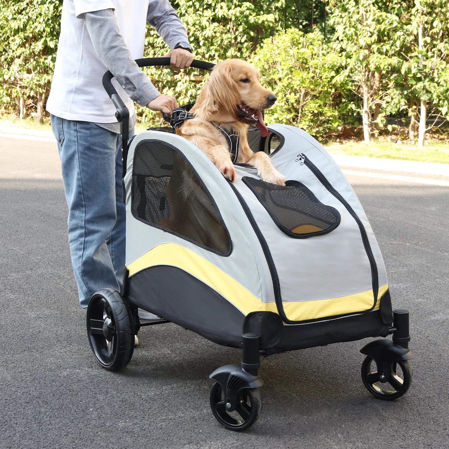 Portable Foldable Breathable Dog Stroller