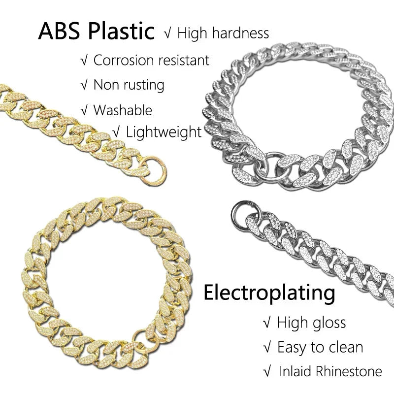 Plastic Dog Collar Chain For Small Medium Large Dogs