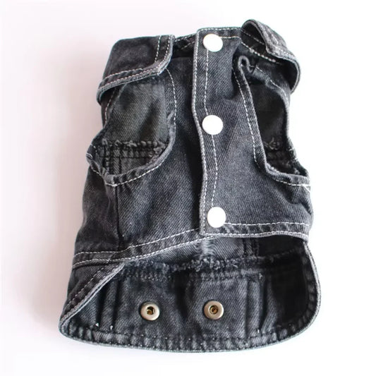 Denim Dog Clothes Vest