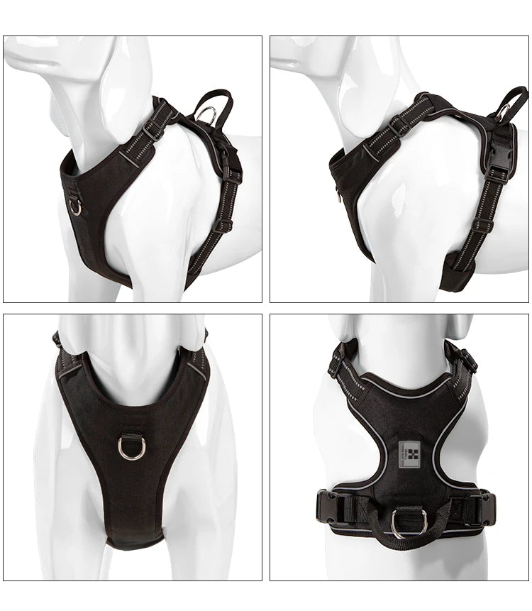 Adjustable No Pull Reflective Dog Harness for small medium large Dogs