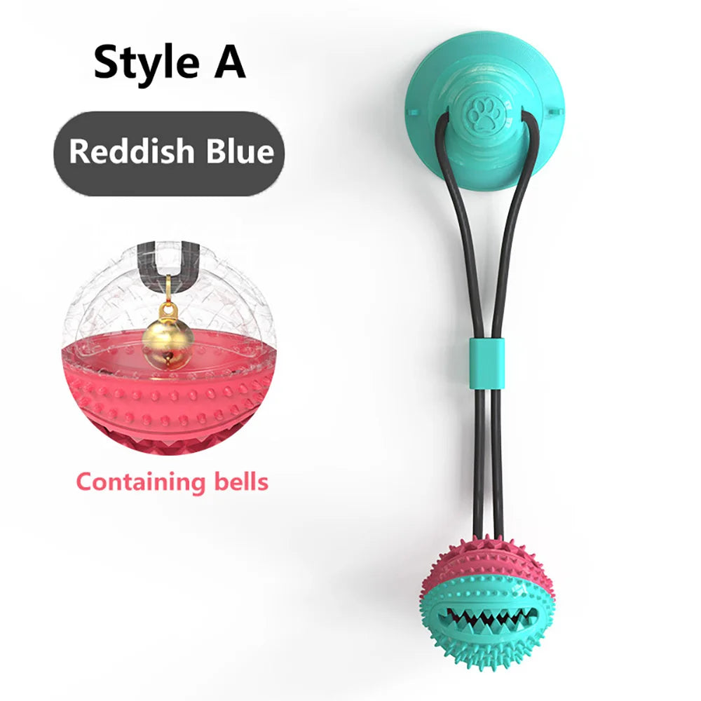 Silicon Suction Cup Tug Interactive Dog Ball