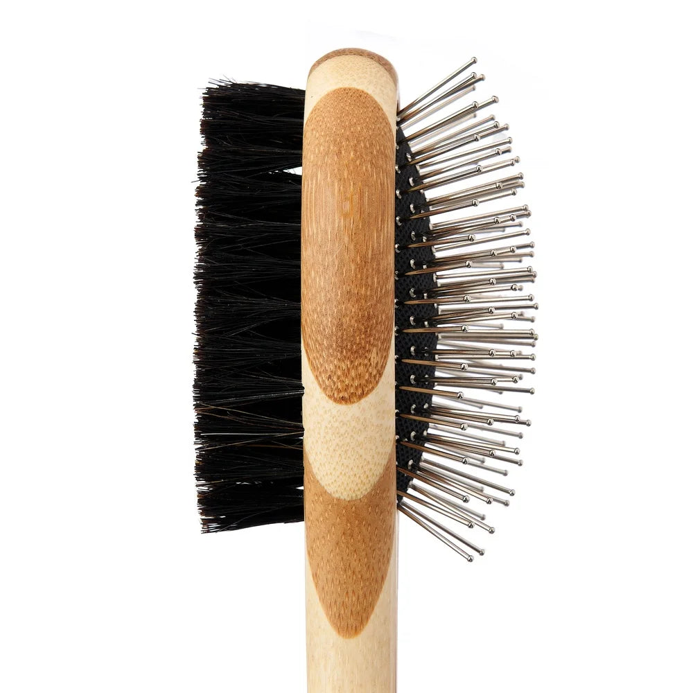 Bamboo Grooming Dual-Sided Brush