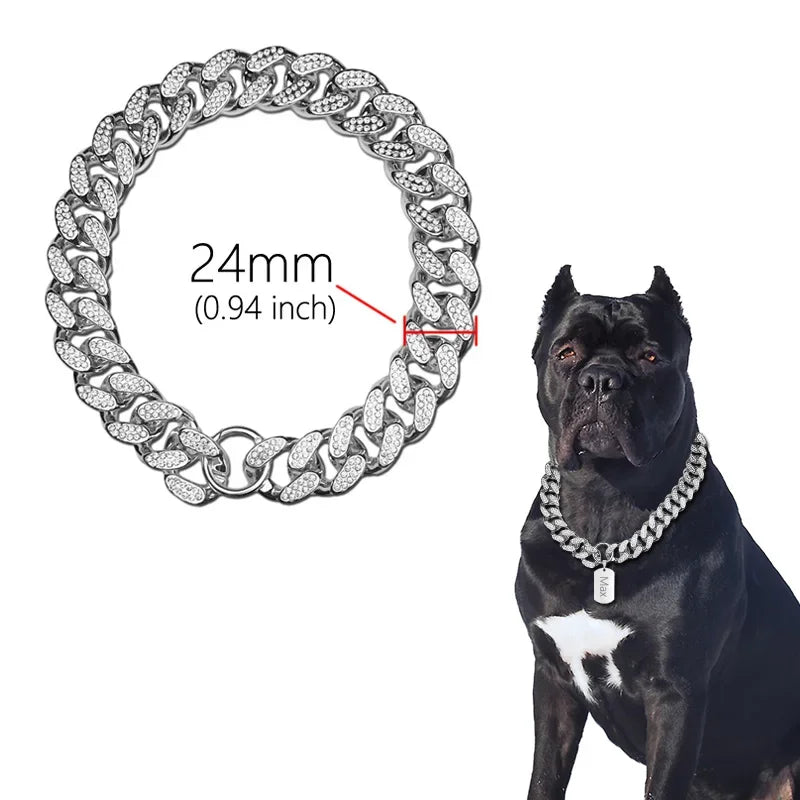 Plastic Dog Collar Chain For Small Medium Large Dogs