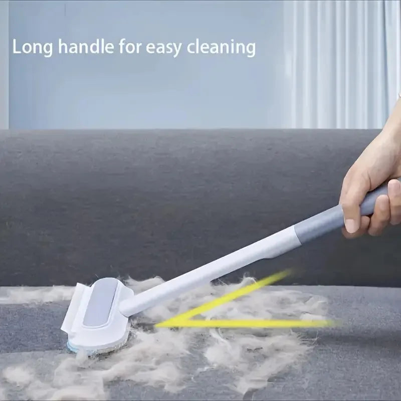 Durable Long-Handle Pet Hair Removal Grooming Brush