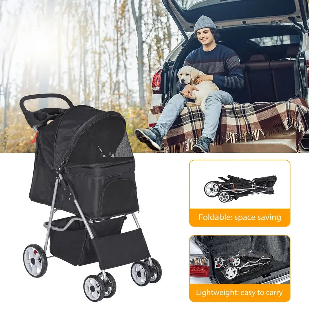 Pet Foldable Travel Stroller