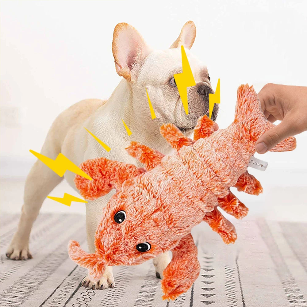 Interactive Dog Plush Toy with Squeaker