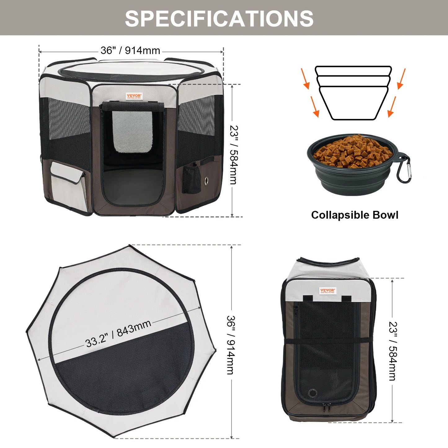 Portable Foldable Pet Crate