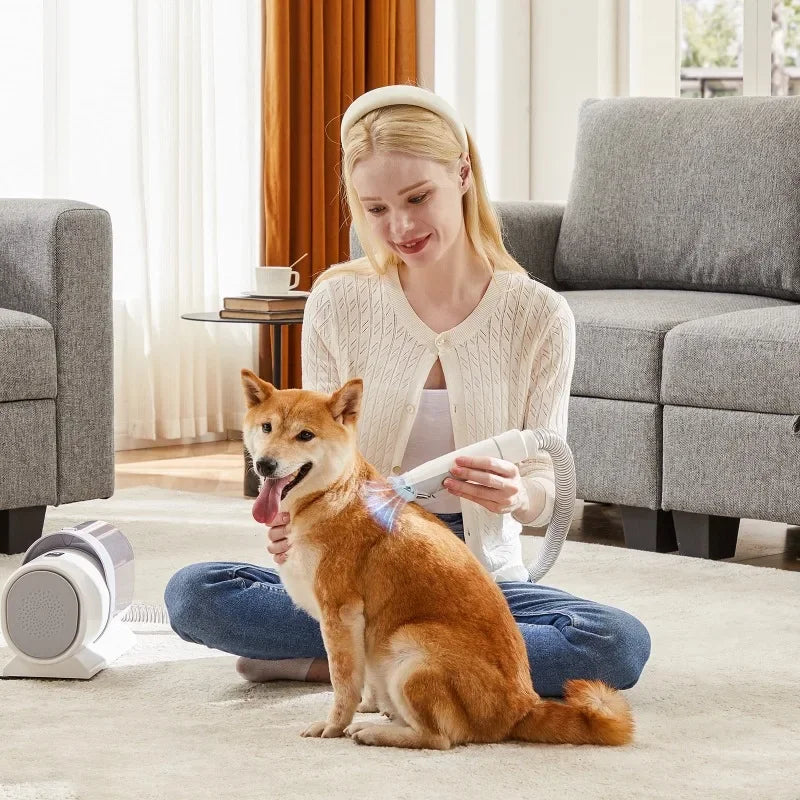 5-In-1 Electric Grooming Kit, Pet Hair Vacuum