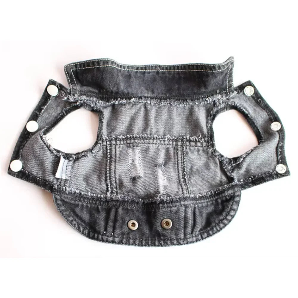 Denim Dog Clothes Vest
