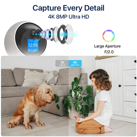 Security Camera WIFI Surveillance Camera 2-Way Video Pet Monitor