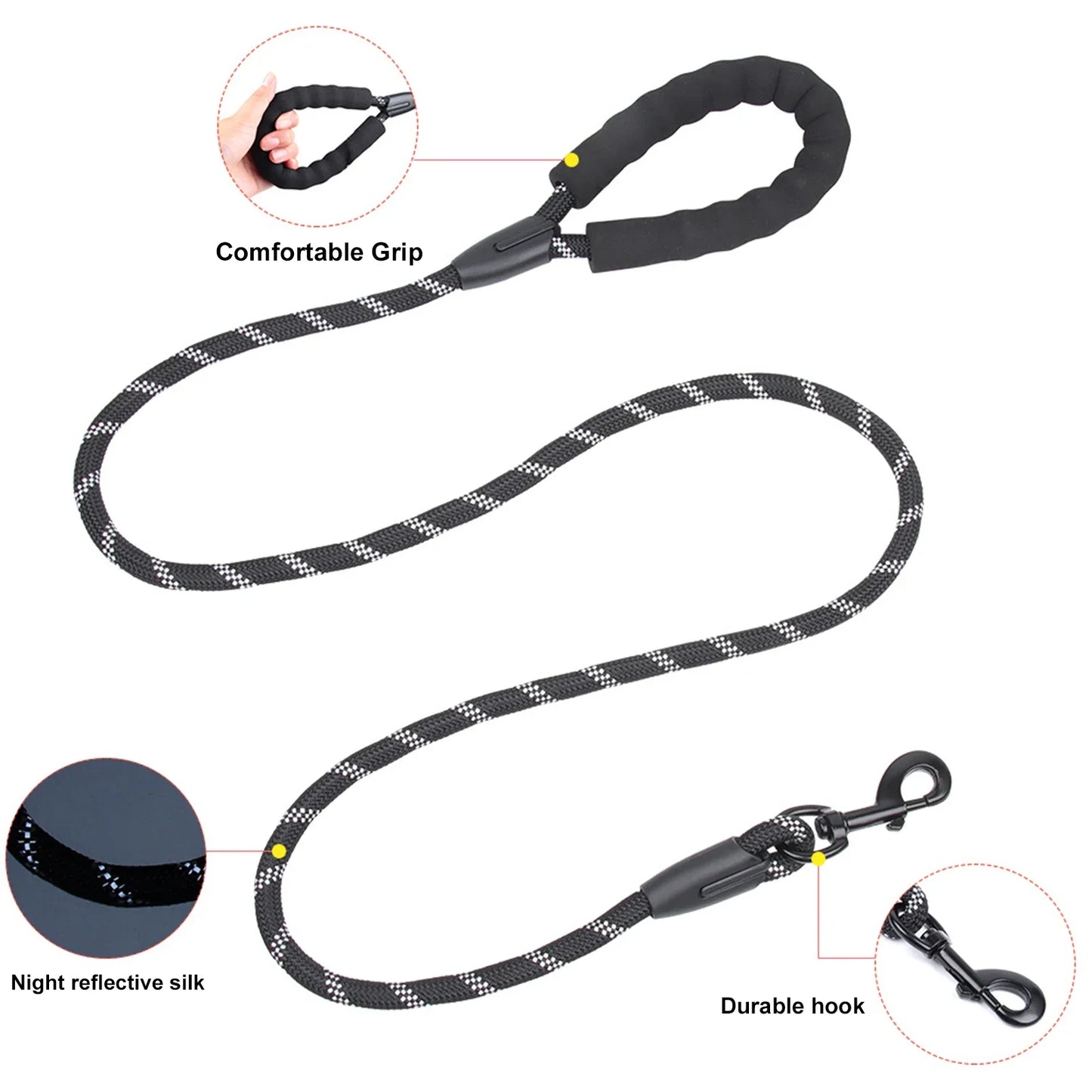 Nylon Reflective Dog Leash