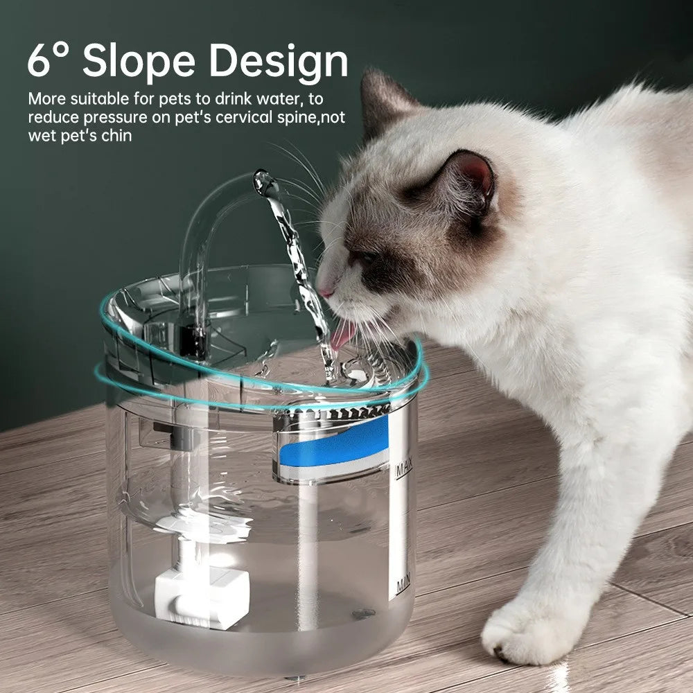 Smart Drinking Fountain with Faucet & Filter for pets