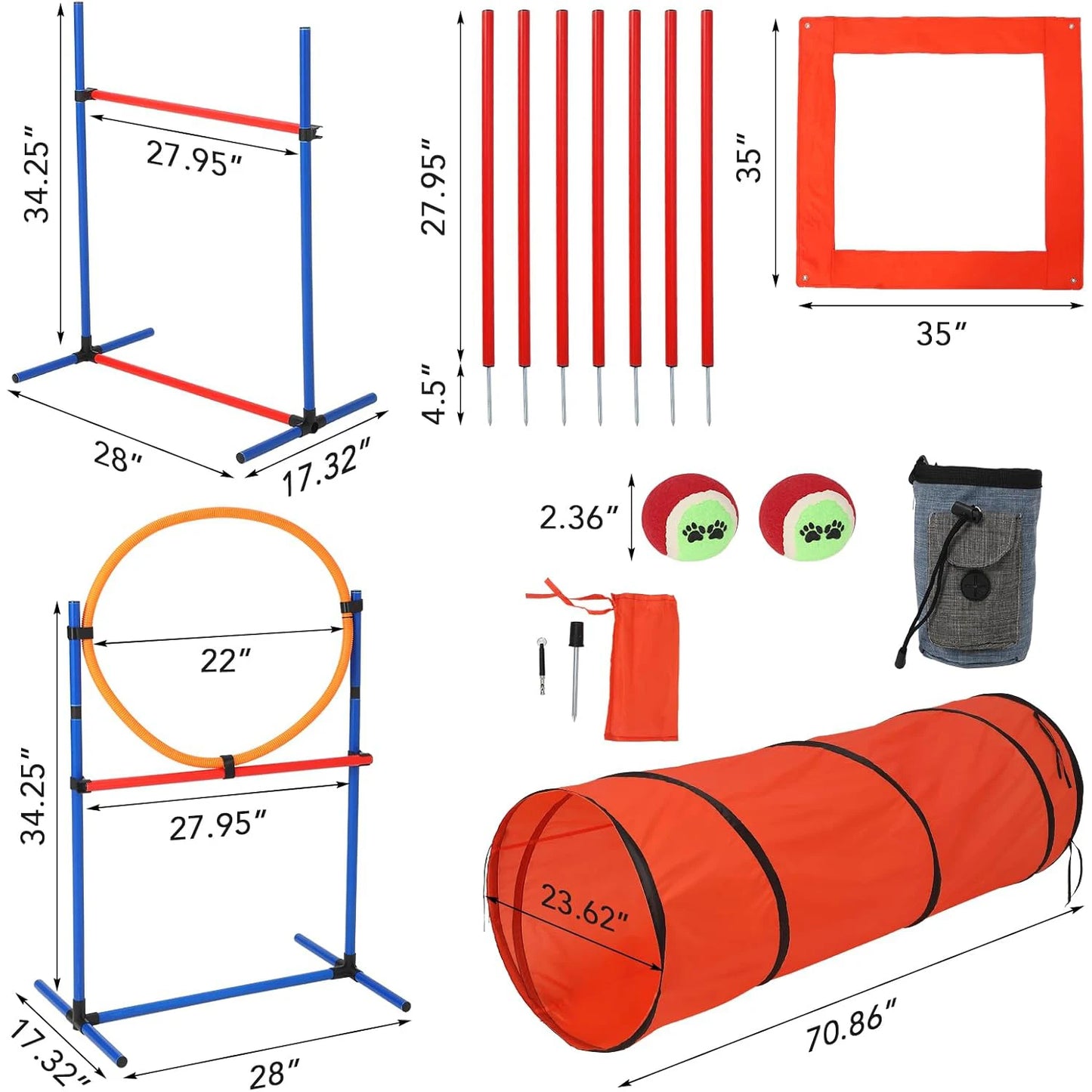 87 Pcs Training Equipment Set