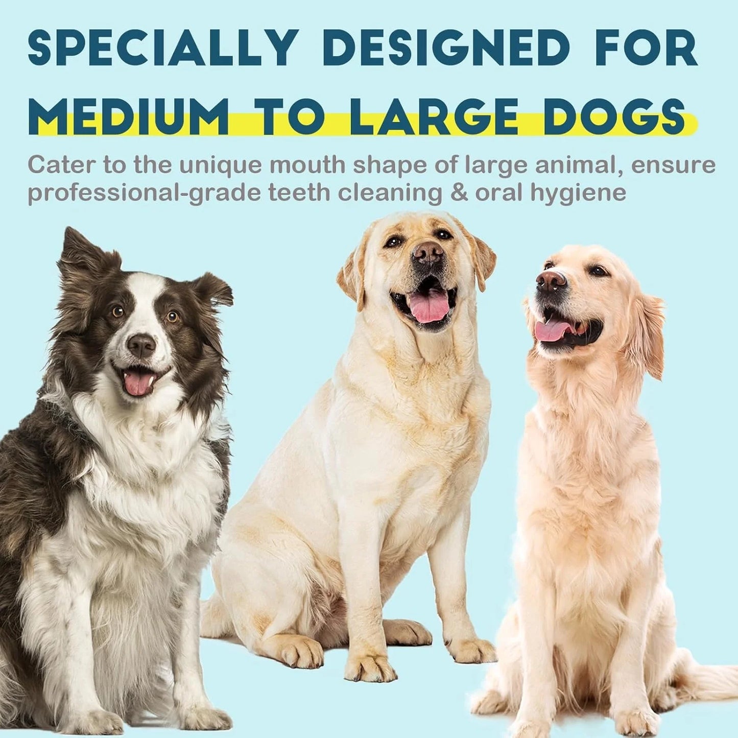 4 Piece Set Ultra-Soft Bristles Dog Toothbrush