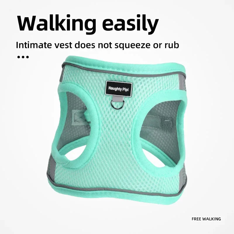 Adjustable Harness Leash Set for Small Dogs