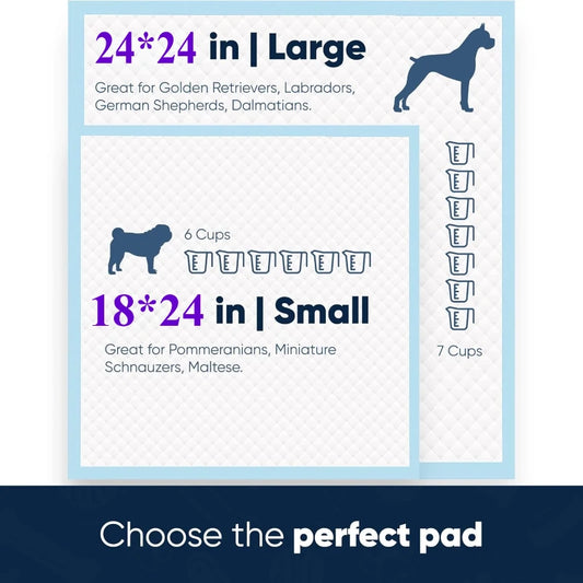 Dog Pee Pads with Leak-Proof Quick-Dry Design