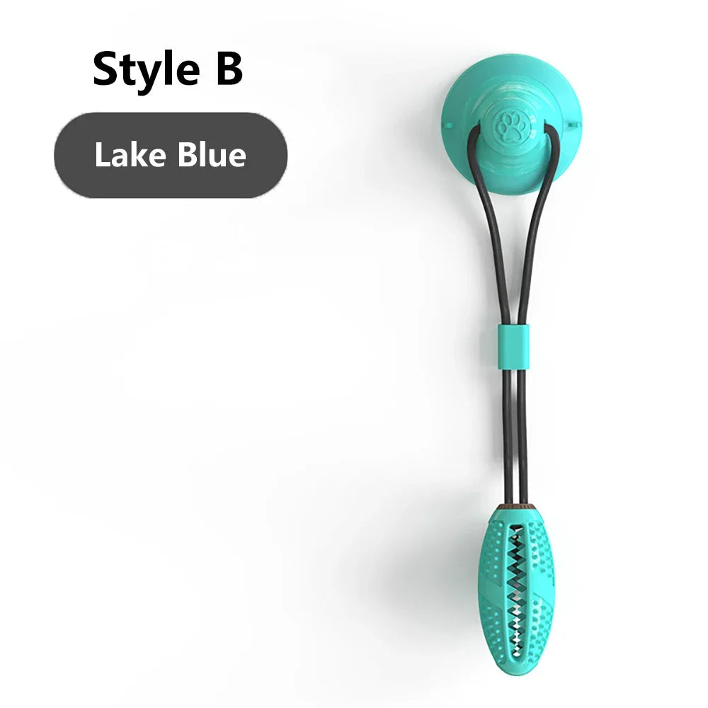 Silicon Suction Cup Tug Interactive Dog Ball
