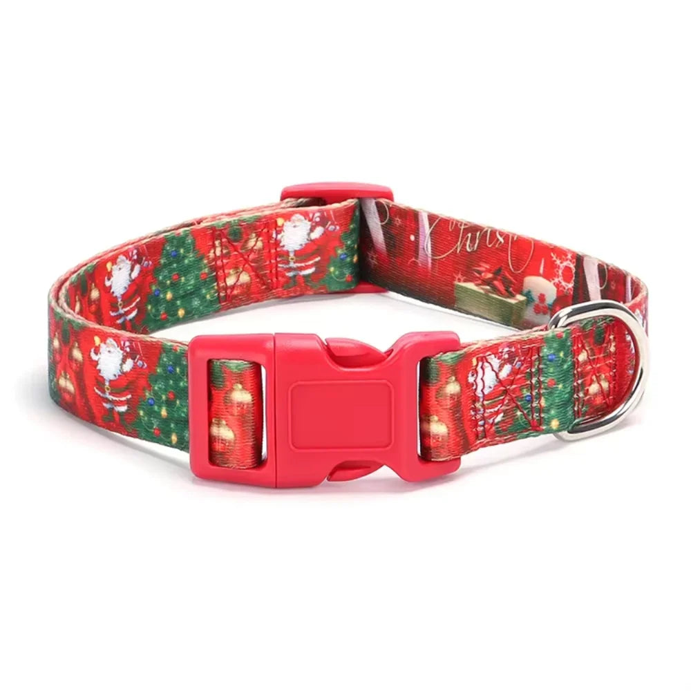 Christmas Dog Collar Harness