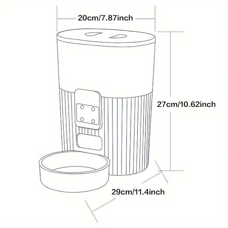 Automatic WIFI remote smart food dispenser