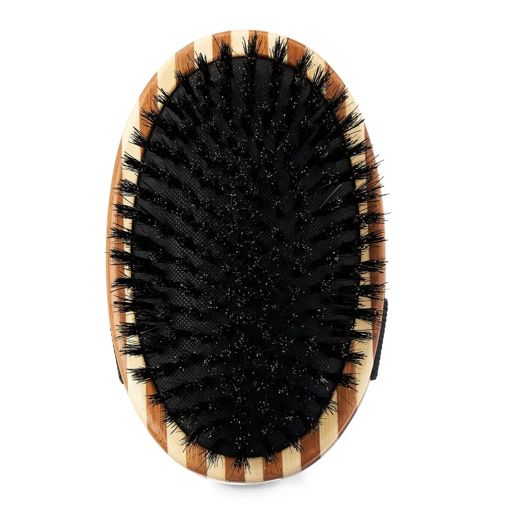 Bamboo Dog Brush with Natural Bristles for All Coat Types