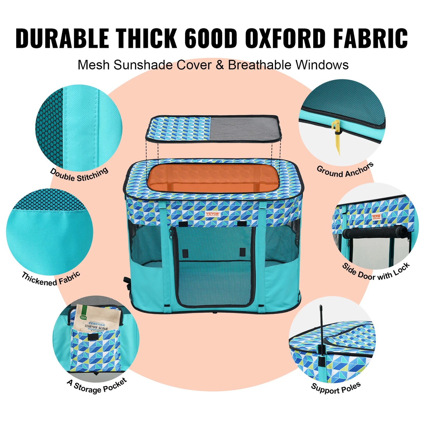 Portable Foldable Pet Crate