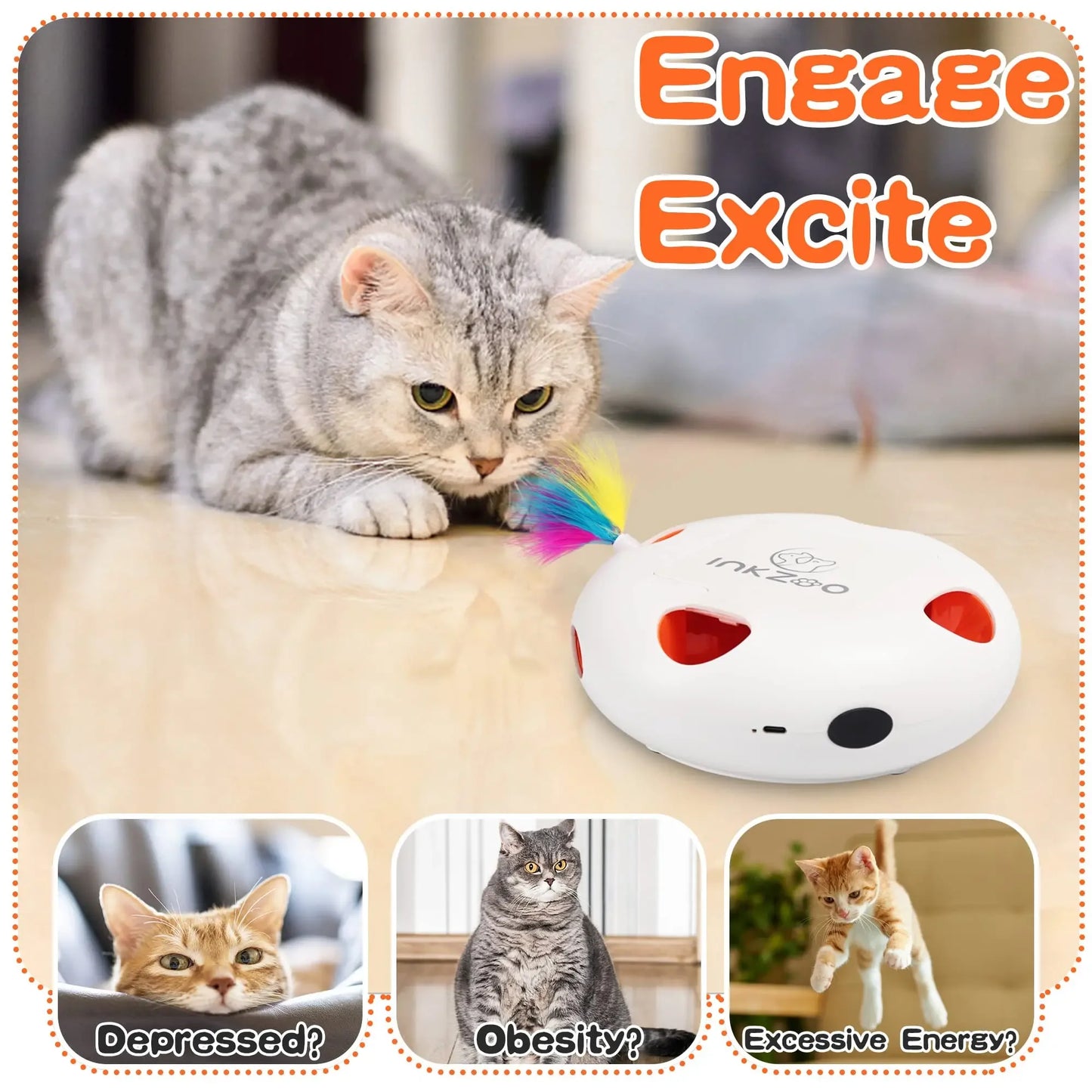 Automatic Interactive Cat Toys