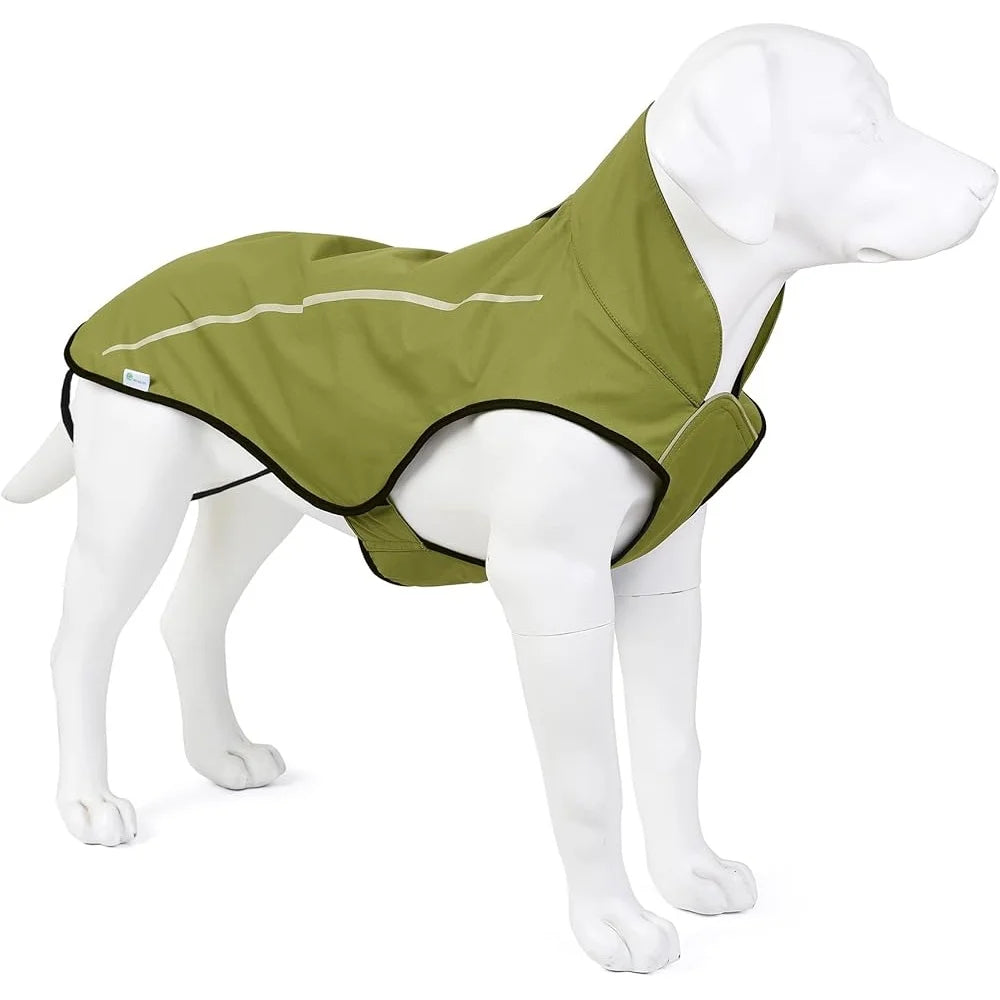 Adjustable Lightweight Breathable Waterproof Reflective Dog Raincoat