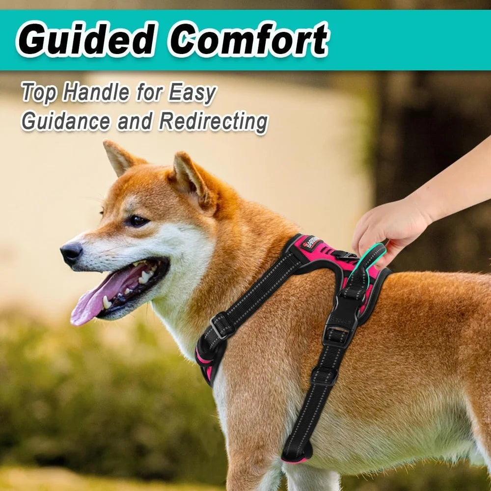 No Pull Adjustable Reflective Dog Harness