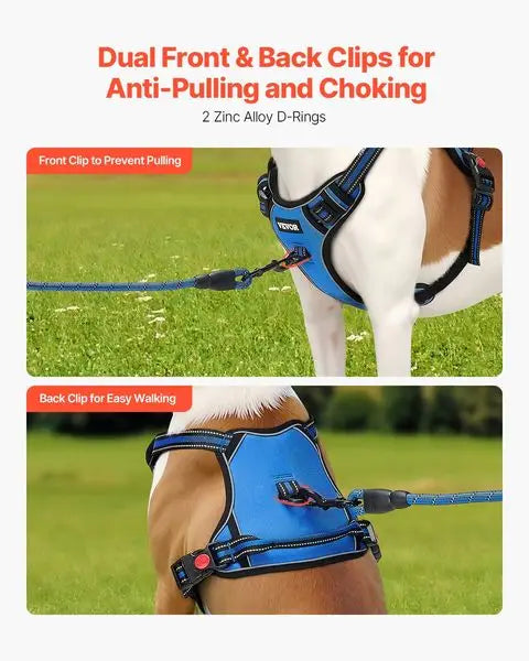 Adjustable No Pull Pet Harness with Leash