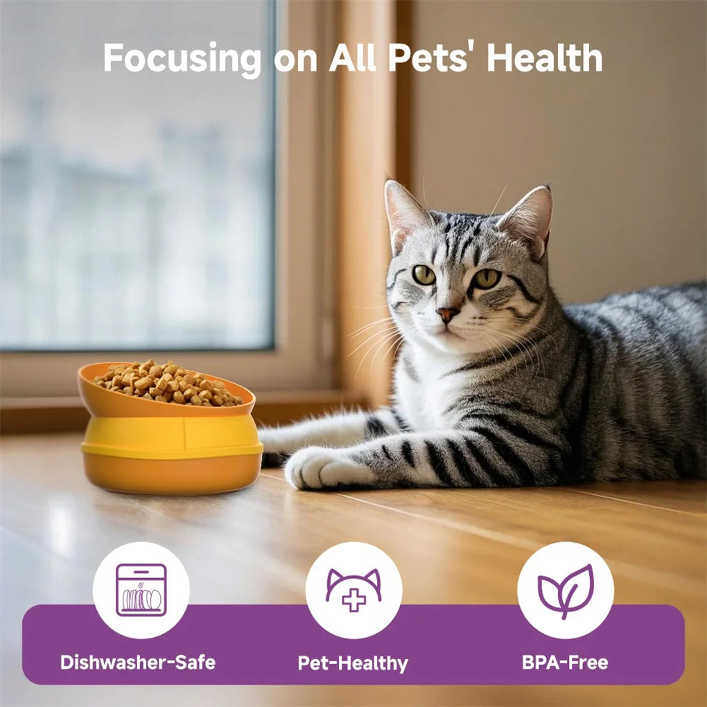 5-in-1Non-slip Burger Pet Bowls Set