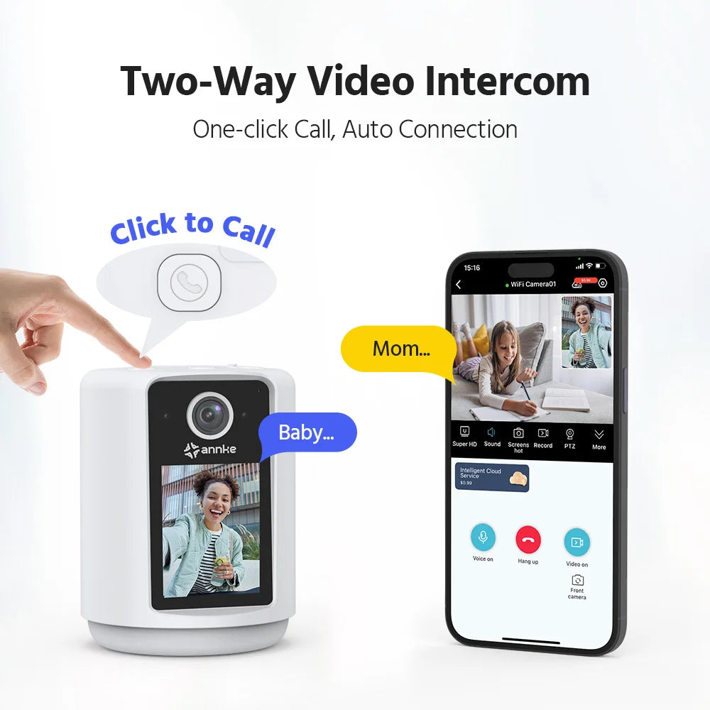 Full HD Camera Two Way Audio Detection & Tracking