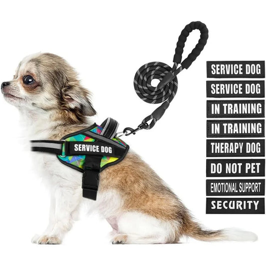 Service Dog Harness Leash Set