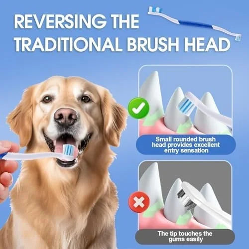 Dual Head Dog Toothbrush