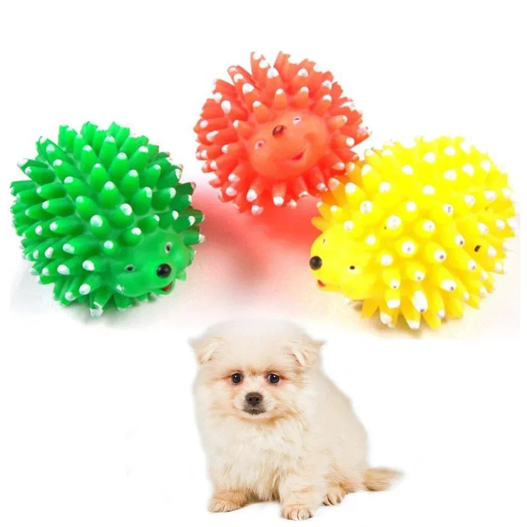 Realistic Hedgehog Soft Squeaky Pet Ball