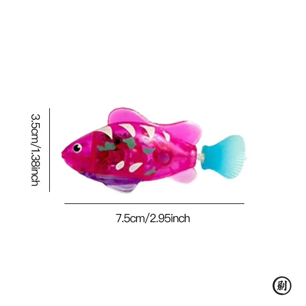 LED Inductive Interactive Swimming Robot Fish Cat Toys
