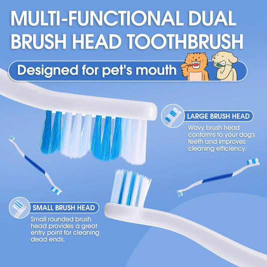 Dual Head Dog Toothbrush