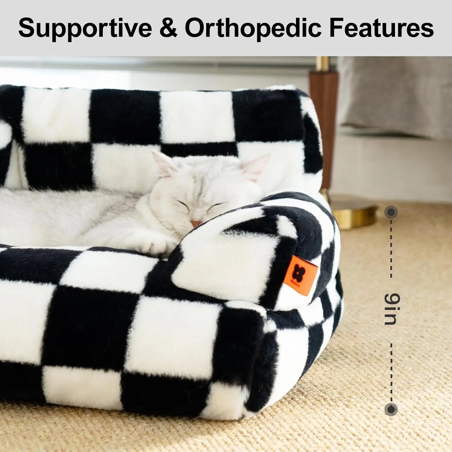 Washable Fluffy Cat Couch Bed